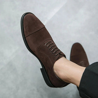 Klassischer Herren Oxford Schuhe Mit Cap - Toe - Cecile LavelleBraun