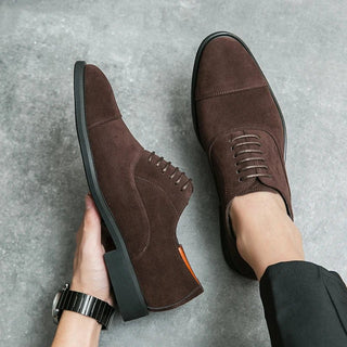 Klassischer Herren Oxford Schuhe Mit Cap - Toe - Cecile LavelleBraun