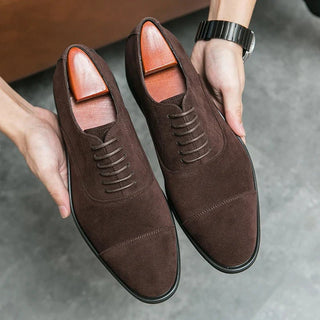 Klassischer Herren Oxford Schuhe Mit Cap - Toe - Cecile LavelleBraun