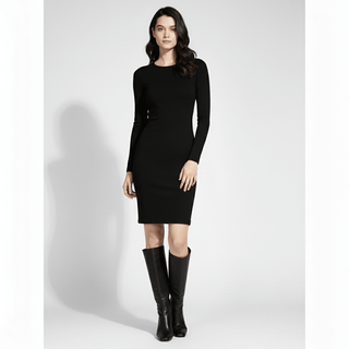 Kniehohe Stiefel Absatz Elegant - Cecile LavelleSchwarz