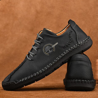 Komfortable Herren Halbschuhe Mit Flexibler Sohle - Cecile LavelleSchwarz