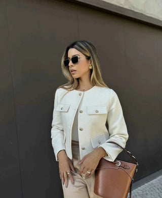 Kurze Jacke im Vintage - Stil - Cecile LavelleOlive