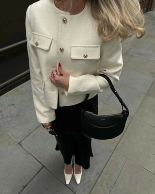 Kurze Jacke im Vintage - Stil - Cecile LavelleOlive