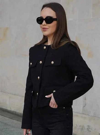 Kurze Jacke im Vintage - Stil - Cecile LavelleOlive