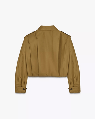 Kurze Jacke Stehkragen Oversize - Cecile LavelleOlive