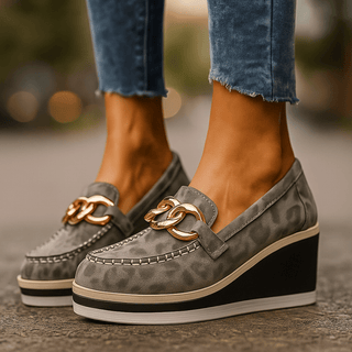 Lässige Slipper Bequeme Stilvolle Schuhe - Cecile LavelleGrau
