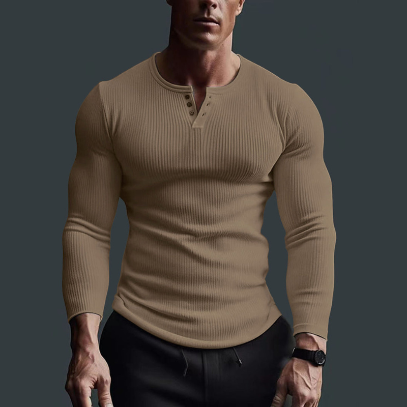 Men's Slim Fit Long Sleeve Shirt