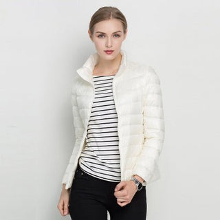 Leichte Steppjacke Damen Kurz - Cecile LavelleWeiß