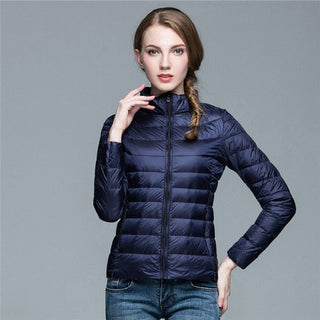 Leichte Steppjacke Damen Kurz - Cecile LavelleMarineblau