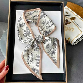 Leichter Schal mit Blumenprint - Cecile LavelleBeige