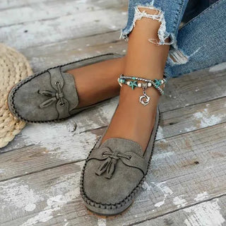 Loafers Damen mit Schleife - Cecile LavelleGrau