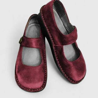 Mary Jane Schuhe Damen mit Riemen - Cecile LavelleRot