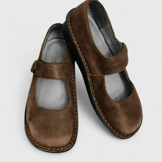 Mary Jane Schuhe Damen mit Riemen - Cecile LavelleBraun