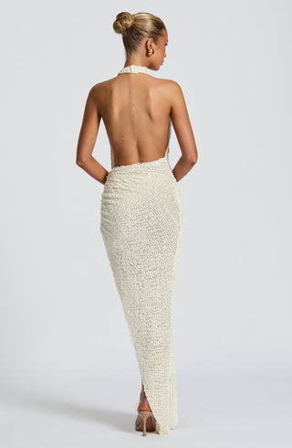 Midi Kleid Festlich Damen - Cecile LavelleWeiß