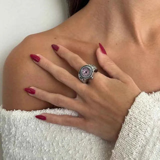 Moderne Muse Ringuhr - Cecile LavelleGold - Schwarz