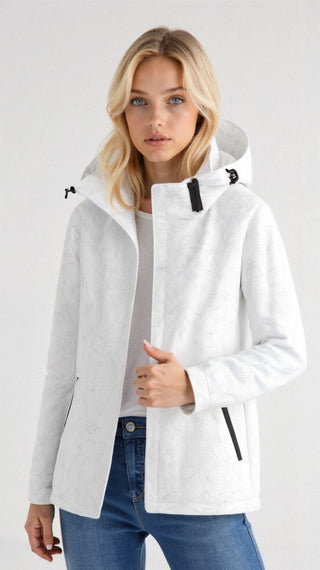 Outdoor Jacke Damen Bedruckt - Cecile LavelleSchwarz