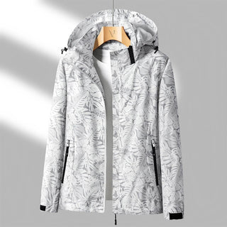 Outdoor Jacke Damen Bedruckt - Cecile LavelleWeiß