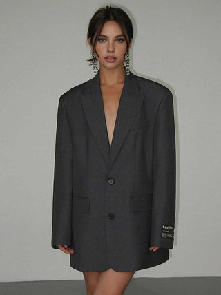 Oversize Blazer Damen - Cecile LavelleGrau