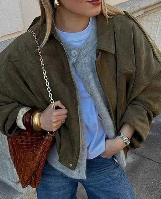 Oversize Jacke Damen - Cecile LavelleBraun