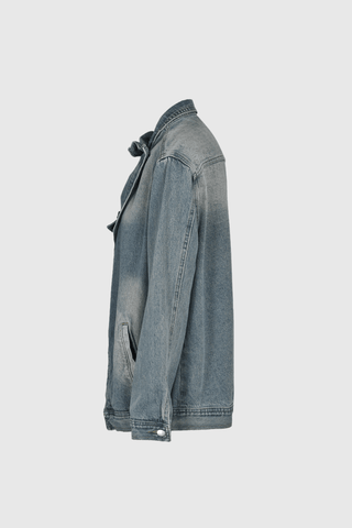 Oversize Jacke Stehkragen Knöpfe - Cecile LavelleDenim