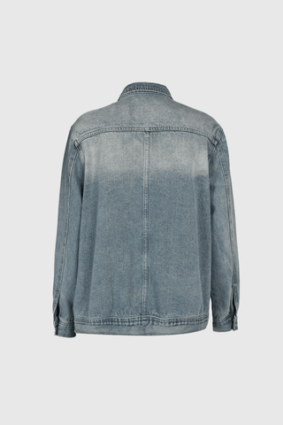 Oversize Jacke Stehkragen Knöpfe - Cecile LavelleDenim