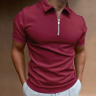 Poloshirt Herren Slim Fit - Cecile LavelleBordeaux