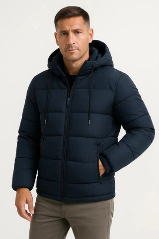 Pufferjacke Herren Mit Kapuze - Cecile LavelleBlau