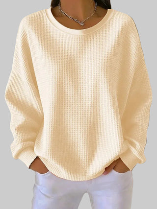 Pullover Damen Oversized in Aprikose
