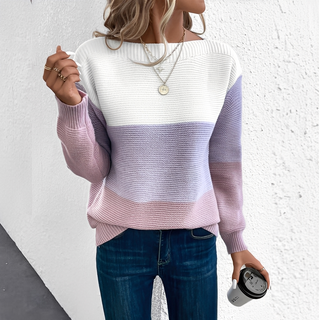 Pullover Damen Oversized in Violett