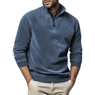 Pullover Herren mit Stehkragen - Cecile LavelleBlau