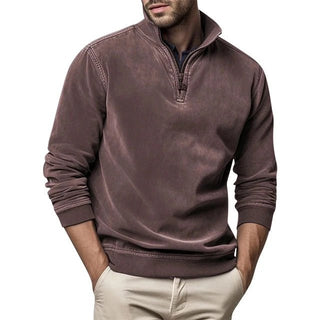 Pullover Herren mit Stehkragen - Cecile LavelleDunkelbraun