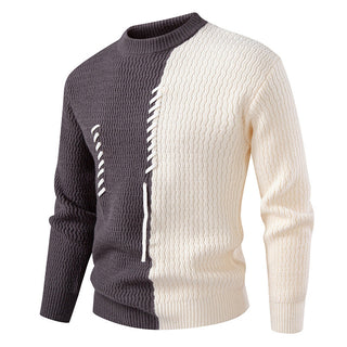 Pullover Herren Rundhalsausschnitt in Grau