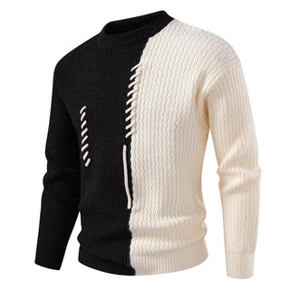 Pullover Herren Rundhalsausschnitt in Schwarz