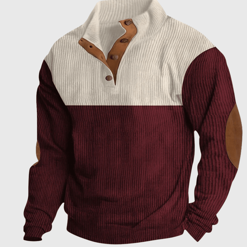 Men’s Stand-Collar Regular-Fit Pullover