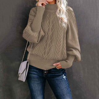 Rollkragenpullover figurnah geschnitten - Cecile LavelleKhaki