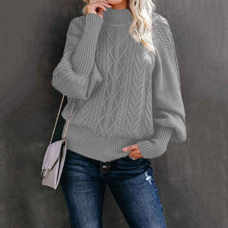 Rollkragenpullover figurnah geschnitten - Cecile LavelleGrau