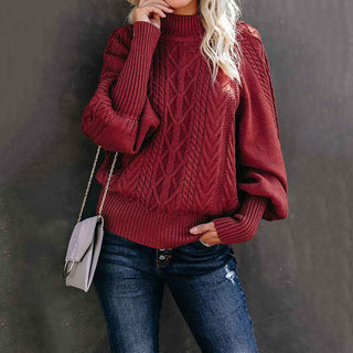 Rollkragenpullover figurnah geschnitten - Cecile LavelleRot
