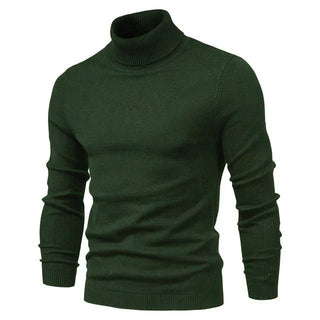 Rollkragenpullover Herren Klassisch - Cecile LavelleGrün