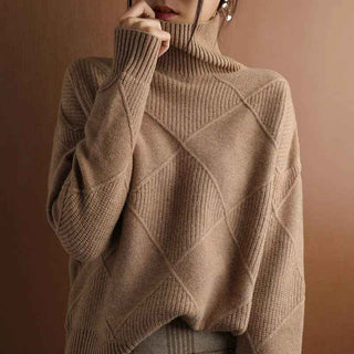 Schlichter Rollkragenpullover - Cecile LavelleBraun