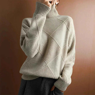 Schlichter Rollkragenpullover - Cecile LavelleGrau