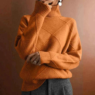 Schlichter Rollkragenpullover - Cecile LavelleOrange