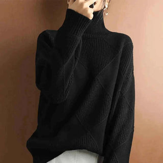 Schlichter Rollkragenpullover - Cecile LavelleSchwarz