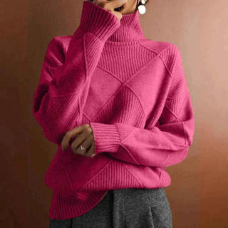 Schlichter Rollkragenpullover - Cecile LavelleHellrosa