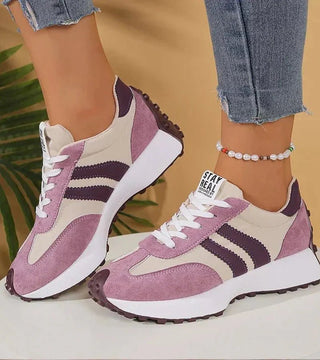 Sneaker Damen Mit Streifendetail - Cecile LavelleLila