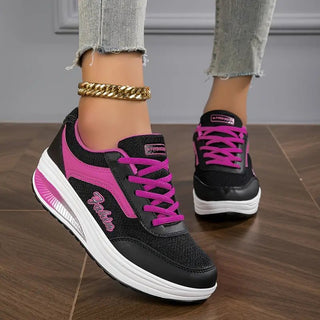 Sneaker Damen Plateau mit Schnürung Komfort - Cecile LavelleLila