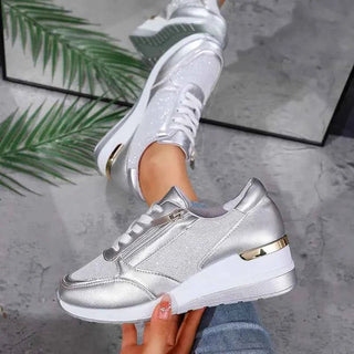 Sneaker Damen Plateau - Cecile LavelleSilber