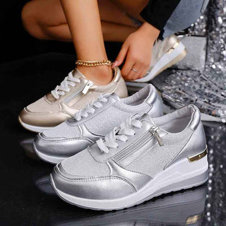 Sneaker Damen Plateau - Cecile LavelleSilber