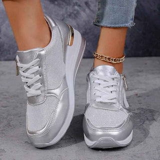 Sneaker Damen Plateau - Cecile LavelleSilber