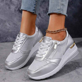 Sneaker Damen Plateau - Cecile LavelleSilber