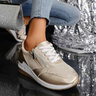 Sneaker Damen Plateau - Cecile LavelleSilber